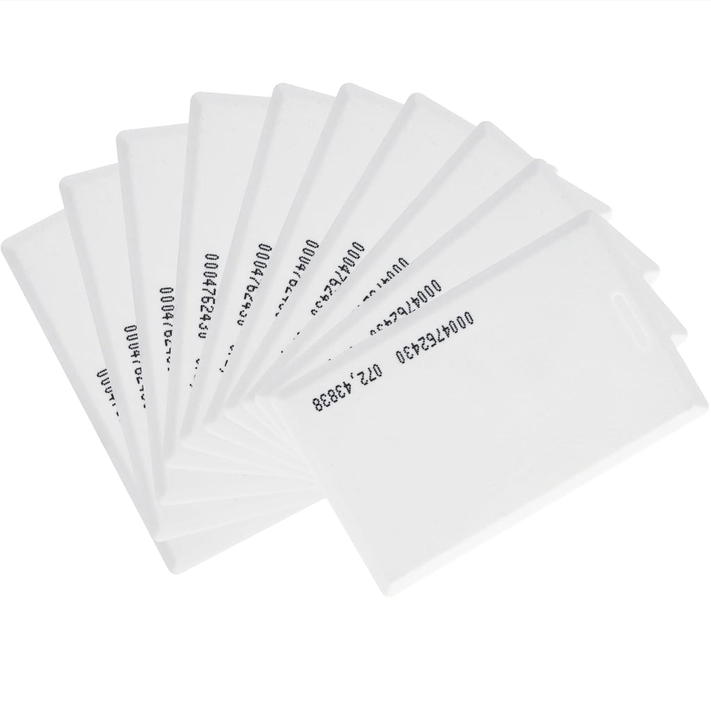 RFID Cards for Time Clock TC1 TC2 MB1 MB2 - Thin RFID Proximity Employee Badges for HapAttend H1 H2 H3 Time Clocks Small Business (10 Pack)