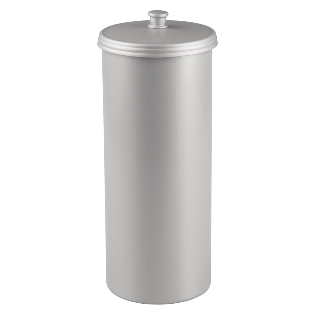 iDesign Kent Bathware, Free Standing Toilet Paper Roll Holder for Bathroom Storage - Gray