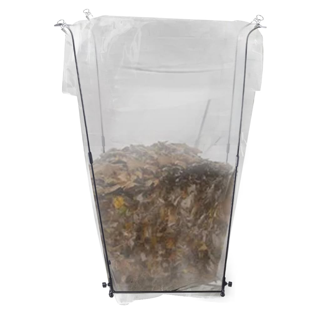 viterlight Trash Bag Holder, Metal Garbage Bag Holder, 30-45 Gallon Portable Trash Bag Holder Stand, Multi-use Leaf Bag Holder for Yard, Camping, Party, Wedding