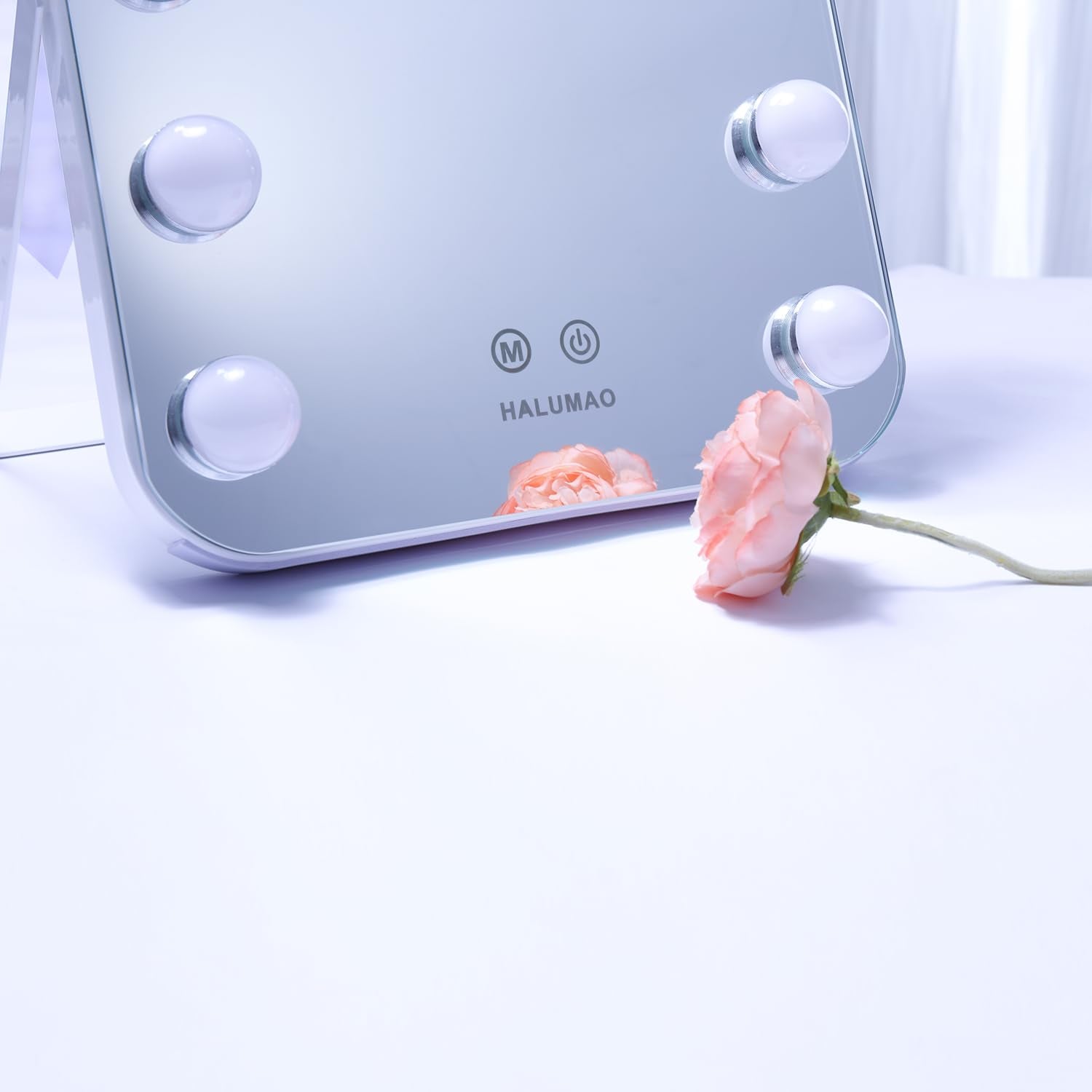 14.6" Vanity Makeup Mirror with Lights, Hollywood Mirror with 11 Dimmable LED Bulbs,3 Color Modes,Touch Control