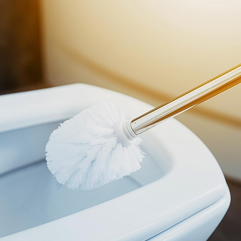 SHOWERORO Toilet Brush Replacement Head Round Ball Shape Plastic Bathroom Cleaner Fits Standard Handles Easy Install Odor Resistant