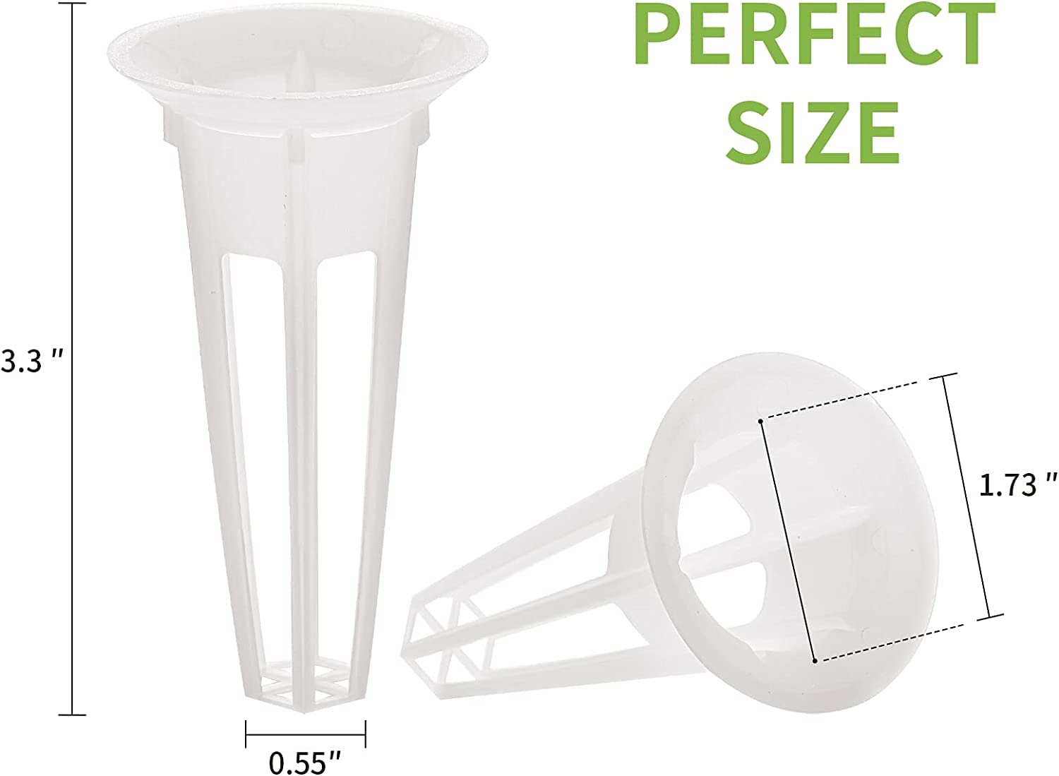 50PCS Grow Baskets Fit AeroGarden Replacement Grow Basket Plant Pod for Grow Sponges Basket Compatible with Hydroponic Growing SystemPlant Growing Containers for Hydroponic, 50 Pack