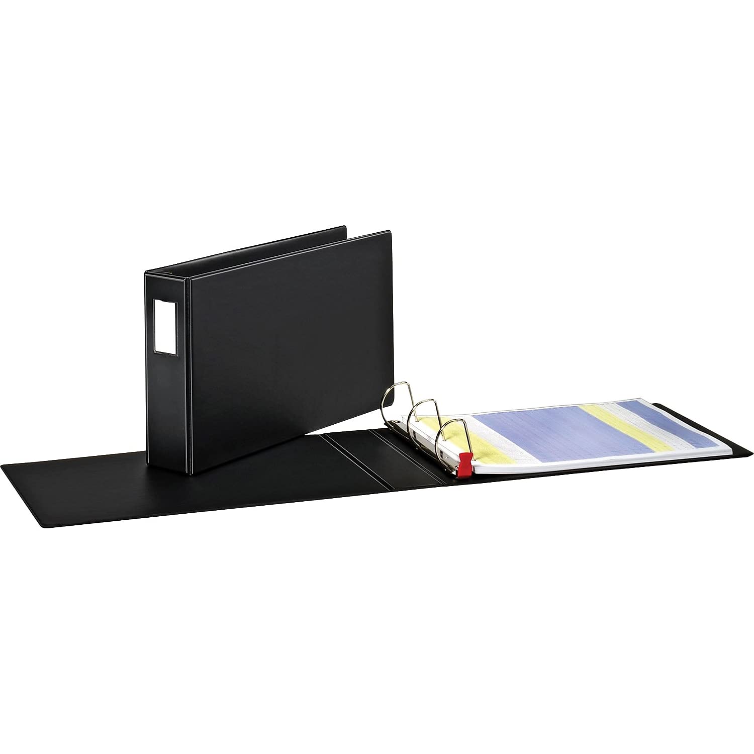 Cardinal by TOPS Products EasyOpen Tabloid 11 x 17 Inch Locking Slant D-Ring Binder with Label Holder, 3 Inch Capacity, Black (12142)