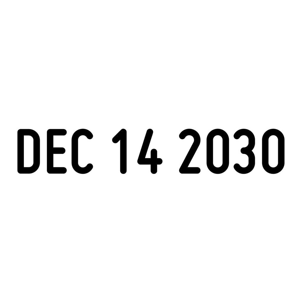 Trodat 4820 Printy 4.0, Self-Inking Date Stamp for Professional, Classroom and Personal Applications, .95 x 3.2cm, an Eco-Friendly and CO2 Compensated date stamper (Black)