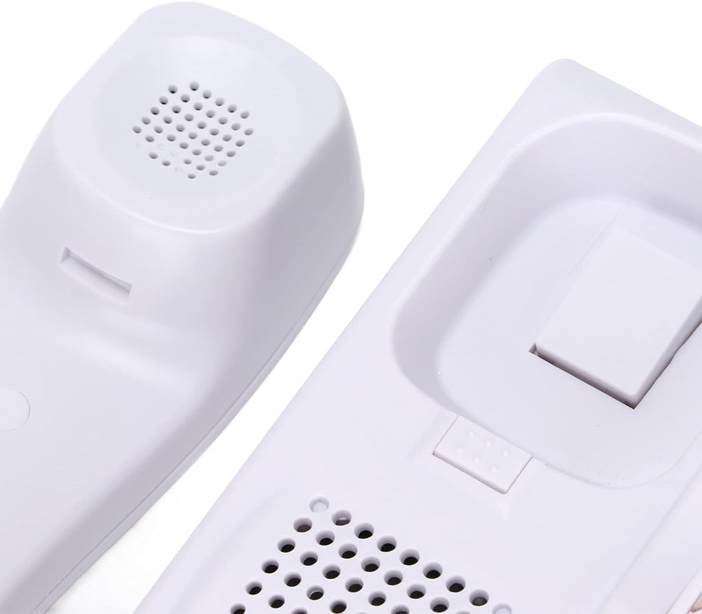 Landline Corded Home/Office Phone for Seniors with Photo Memory Speed Dial, Loud Ringer & Speakerphone, Desk & Wall Mounted Telephone for Dementia & Alzheimer’s Adults (White)
