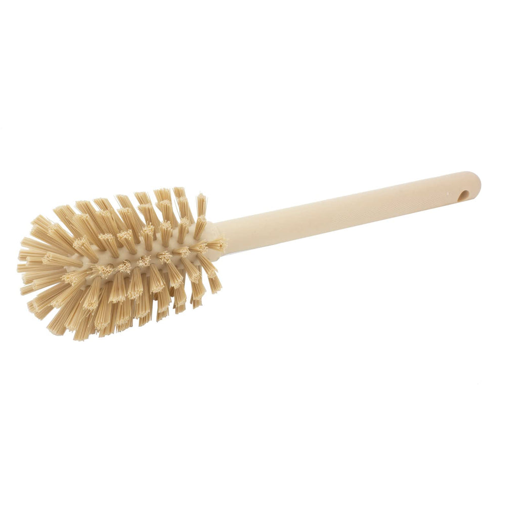 Sparta Large Water Bottle Brush Ideal for Wide-Mouth Jars, Bottles and Tumblers, Dishwashing Tool with Handle for Home and Commercial Kitchens, Plastic, 12 Inches, Tan