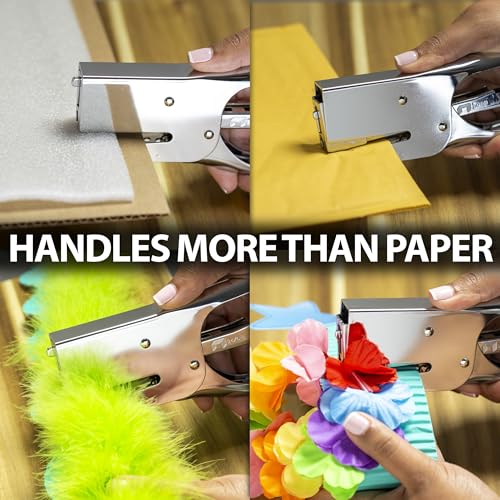 Officemate Classic Plier Stapler Bundle with 10,000 Staples, Metal, Silver (97768)
