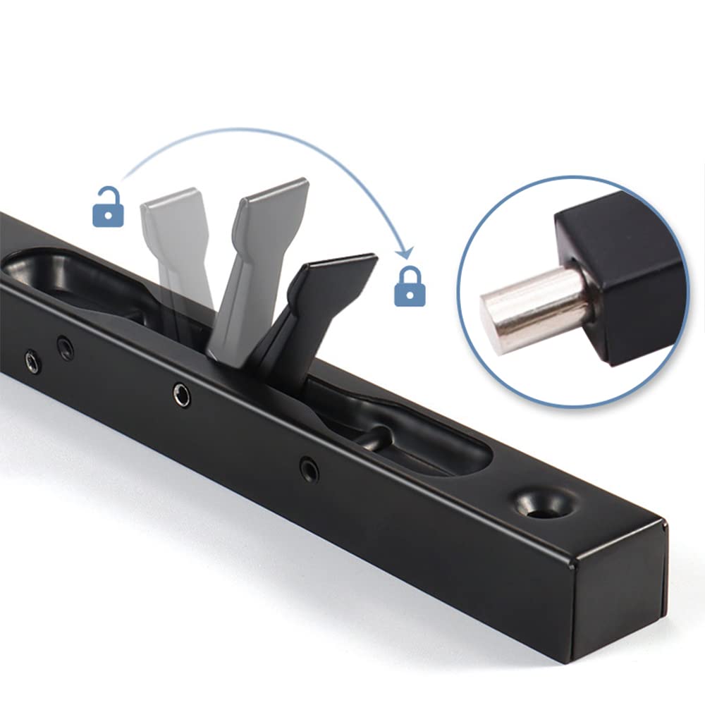 WANLIAN 6 Inch Door Latch Bolts, Door Slide Bolt Lock, Flush Bolt, Door Latch Bolts Security Latch Bolt with Powerful Spring for Furniture Hardware Fitting Accessories(2PCS)