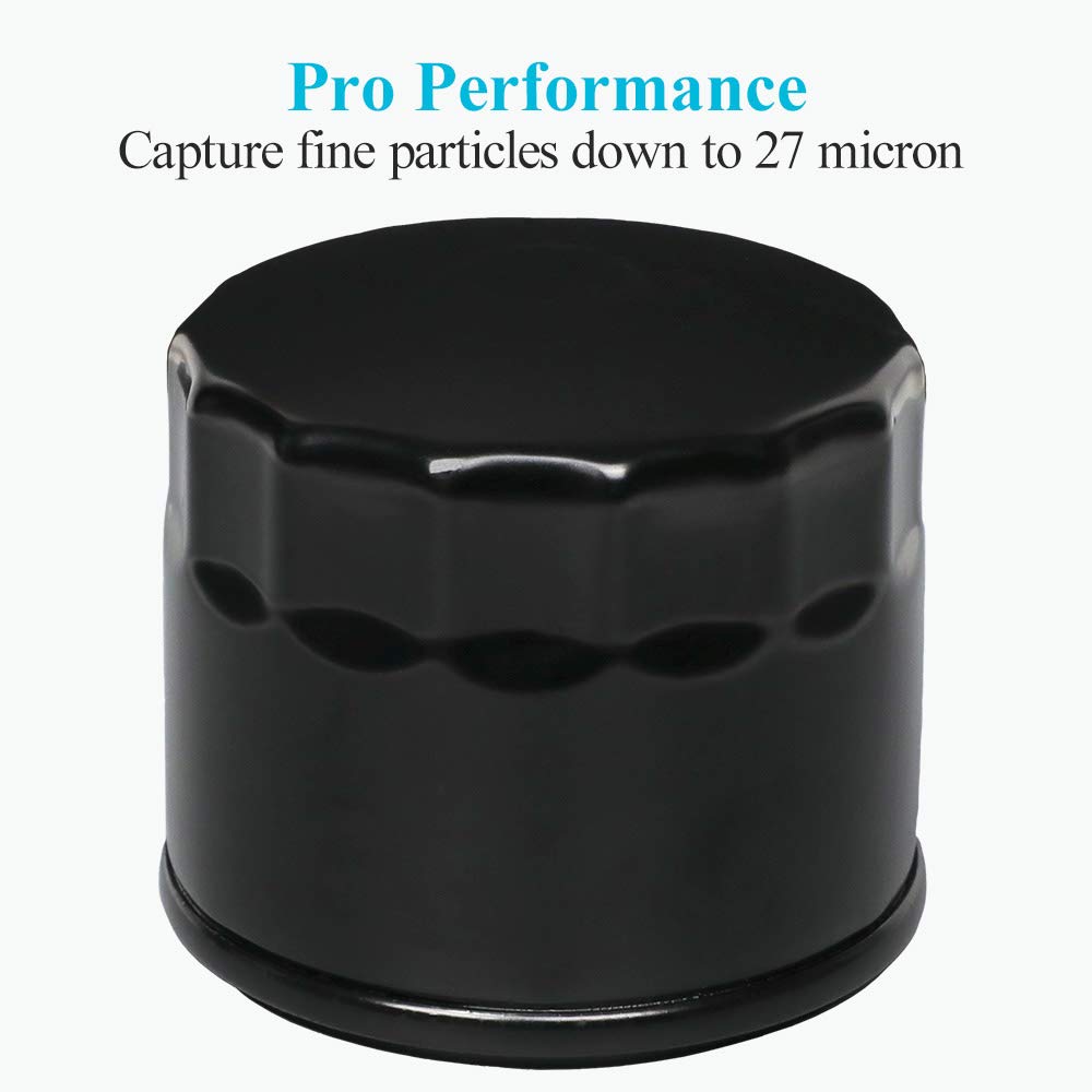 HOODELL 2 Pack 12 050 01-S Oil Filter for Kohler Engine Lawn Mower, Troy Bilt Bronco 12 050 01, Professional 1205001-S 12 050 01-S1 Oil Filter
