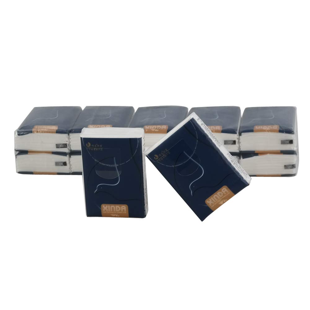 Jekiyo Mini Size Pocket Tissue 120 Packs, 4 Ply Soft Facial Tissues