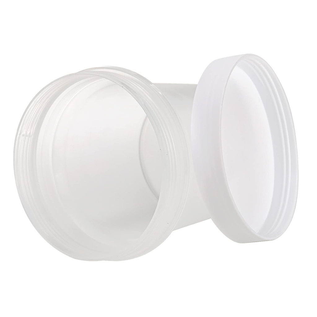 Peohud 20 Pack Ice Cream Containers,10 Oz Plastic FreezerJam Container, Food Storage Jar with Screw Lid, Leak Proof Takeout Container, Reusable Pudding Cups for Fruit, Dessert, Sundaes, Soup, BPA Free