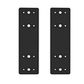 Andorm 2pcs 3x10 Straight Steel Flat Mending Plate with Holes, Truss Plate, Reinforcement Metal Mounting Plate, Joining Bracket, I Plate Powder Coated for Framing Pergolas, I-Truss Connections Black