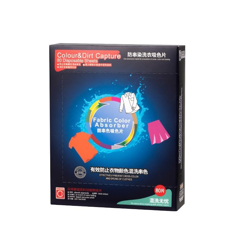 Colors Absorber Laundry Sheets 240 Count, Dye Guard Color Grasper Sheets to Prevent Clothes for Washing Machine, Fragrance Free Color Trapping for Home or School, Maintain Original Colors of Cloth