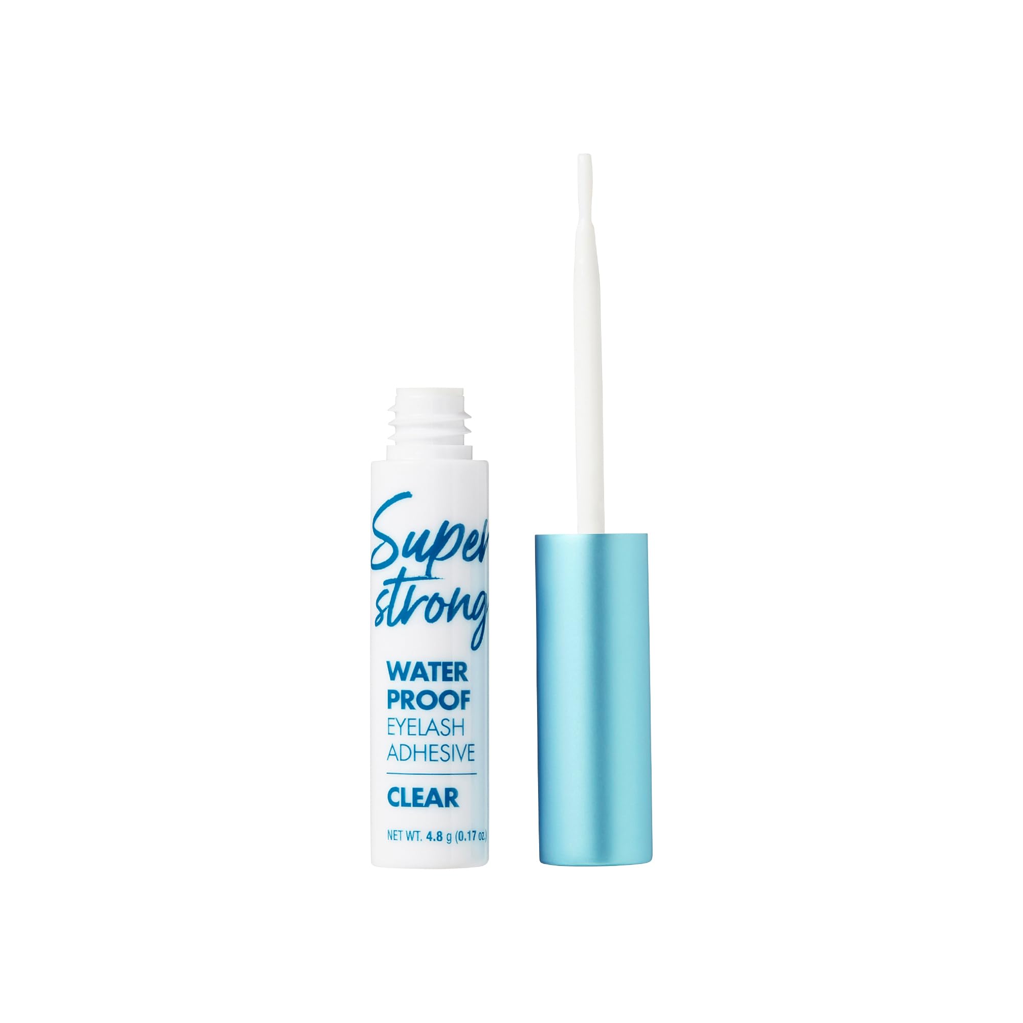 i-ENVY Super Strong Waterproof Clear Eyelash Adhesive, Long Lasting Sweat & Tear Proof Lash Glue for Eyelash Extensions, All Day Hold Durable Brush-On (Waterproof, 1 Pack)