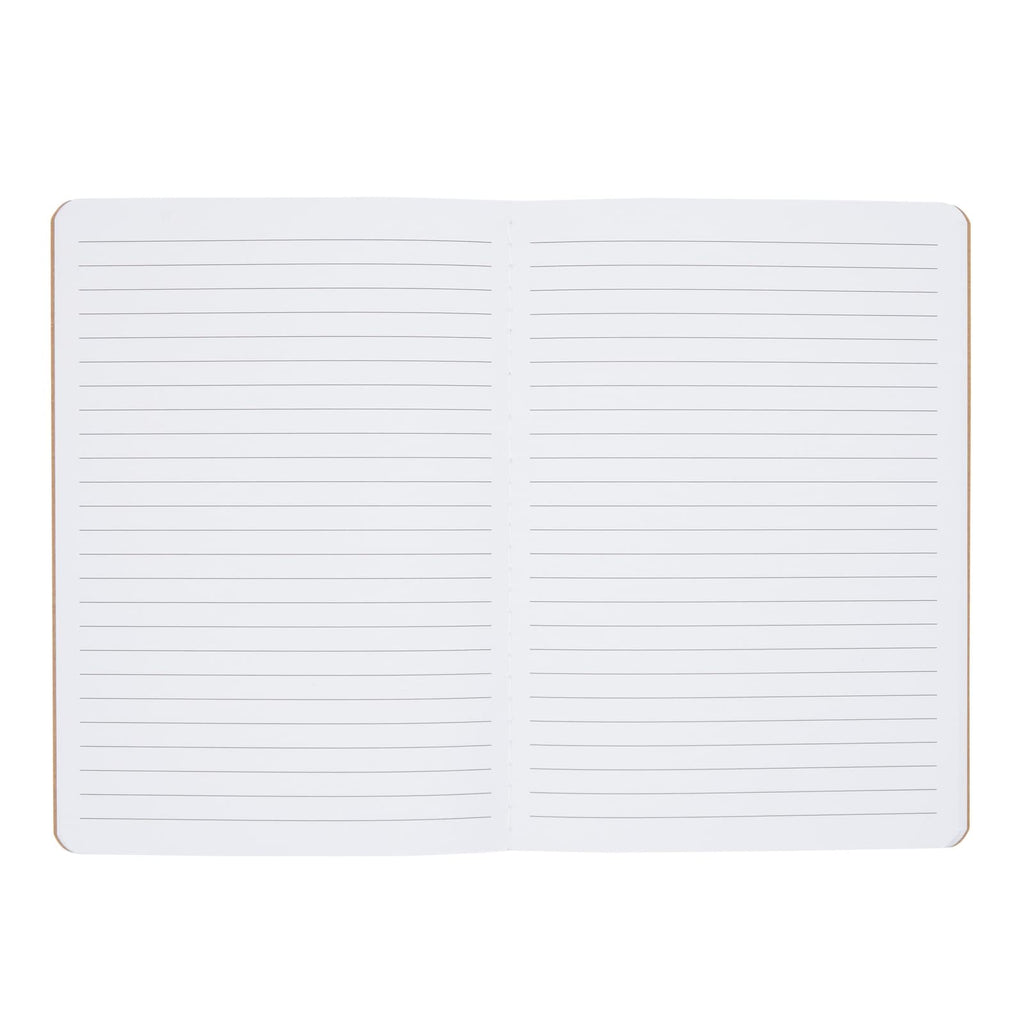 Kraft Paper Notebook, Motivational Lined Journal in Happy Theme (5x8 in, 8 Pack)