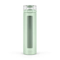Ello Syndicate 20oz Reusable Glass Water Bottle with One-Touch Leak Proof Flip Lid, Protective Non-Slip Silicone Sleeve, Carry Loop for Coffee, Tea and Water, BPA-free, Dishwasher Safe, Sage