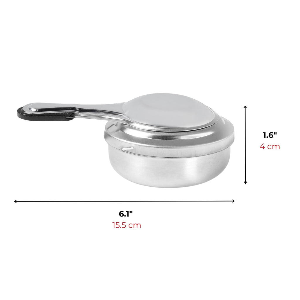 Starfrit Set of 2 Stainless Steel Fondue Adjustable Safety Burner - Stainless Steel