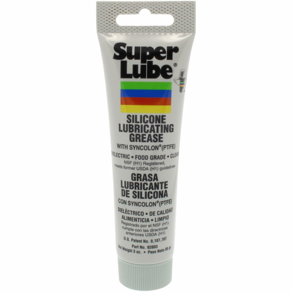Super Lube 92003 Silicone Lubricating Grease, 3 oz Tube, White