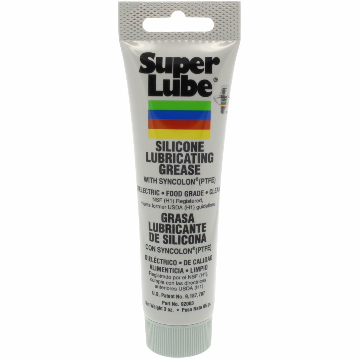 Super Lube 92003 Silicone Lubricating Grease, 3 oz Tube, White