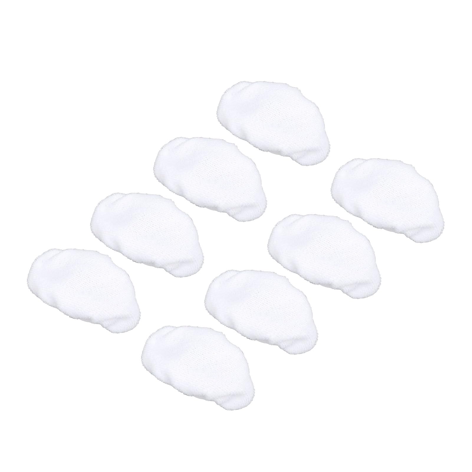 8-Pack Universal Steam Mop Pads - Reusable Microfiber Cloths for Handheld Steam Cleaners, Compatible with Black & Decker, Euroflex, Vapamore & More, Machine Washable
