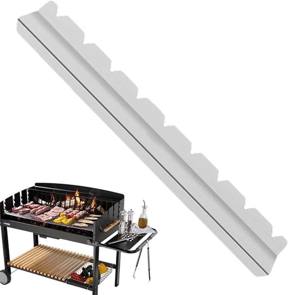 Stainless Steel Kebab Rack for BBQ Skewers, Shish Kabob Grilling Holder, 1 Pair