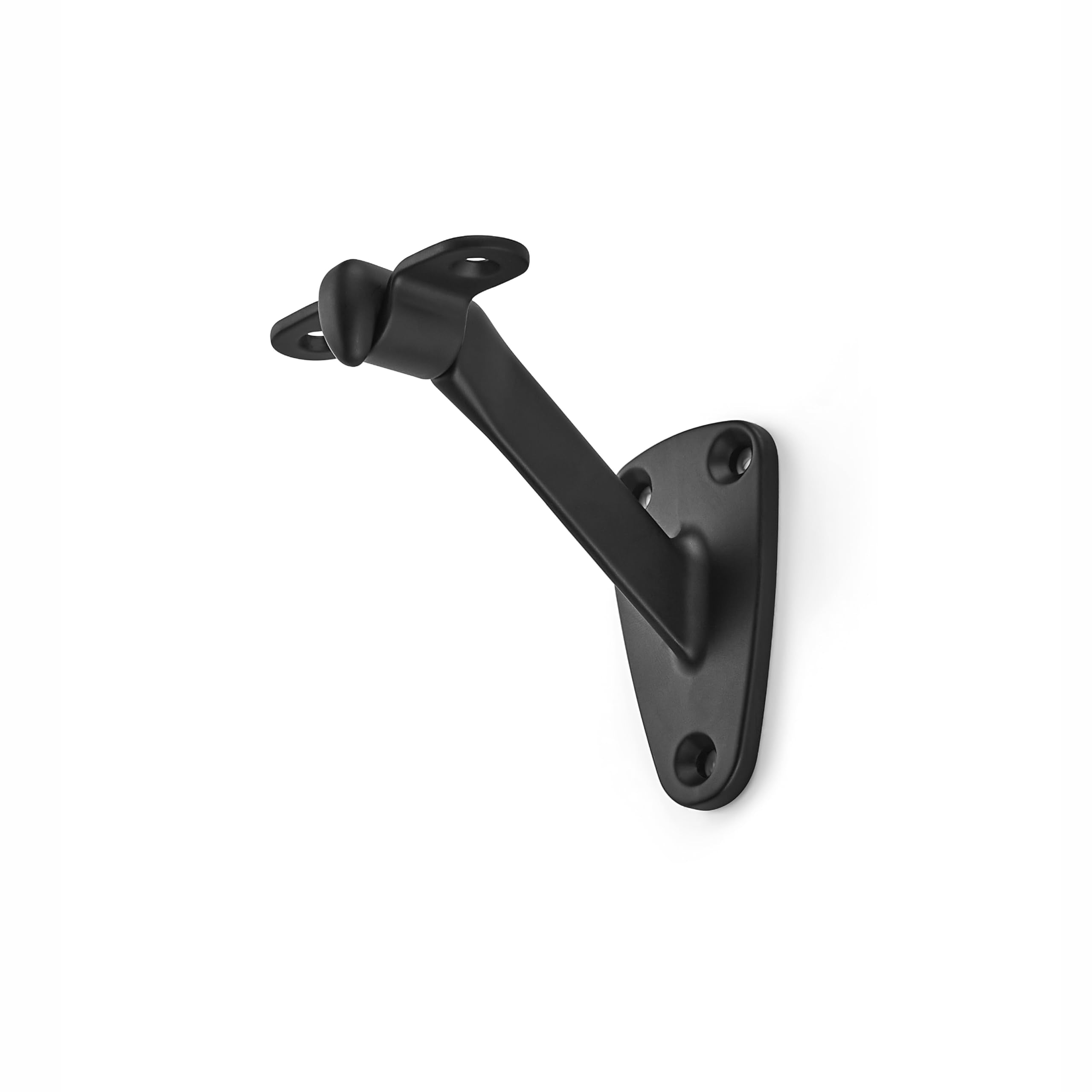 ktumeware 3 Inch 6 Pack Matte Black Handrail Stair Brackets Suitable for Indoor and Outdoor Staircase/Balcony/Corridor Staircase Support handrail Brackets