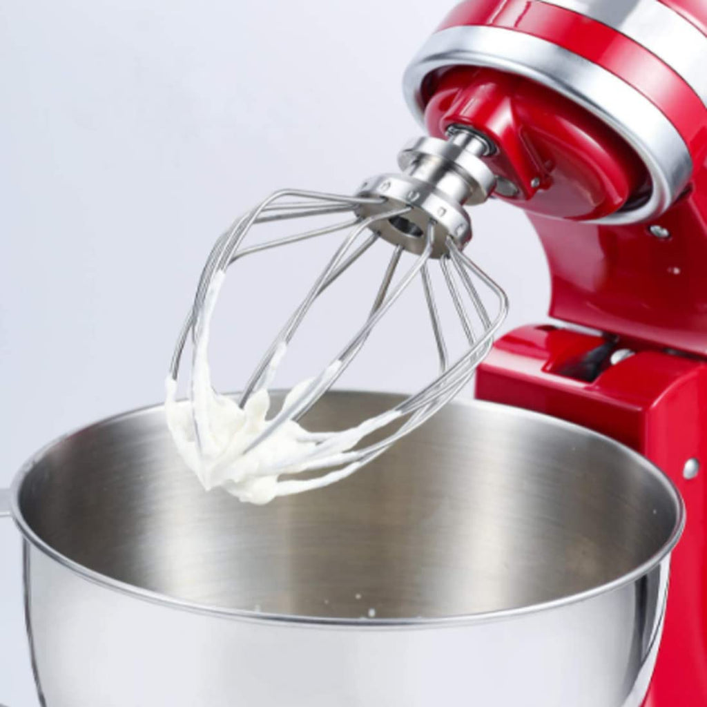 6 Wire Whip 4.5 QT Tilt-Head Stand Mixer for Kitchen Aid K45WW WP9704329 KSM150 KSM160 K45 KSM90 KSM100,Stainless Steel Egg Cream Stirrer,Flour Cake Balloon Whisk