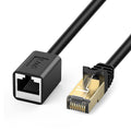 J&D Ethernet Extension Cable, Cat 6 Ethernet Extender Cable Adapter (15 Feet) Support Cat6 / Cat5e / Cat5 Standards, RJ45 Cords Shielded Male to Female