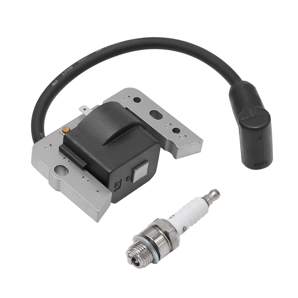 Ignition Coil Spark Plug Kit Replacement for Tecumseh AV520 LH195 OH195 TH139 TV085 TVM140 TVXL840 VLV126 LEV100 LEV115 LEV120 LV148A LV195EA OVRM105 OVRM120 Engine