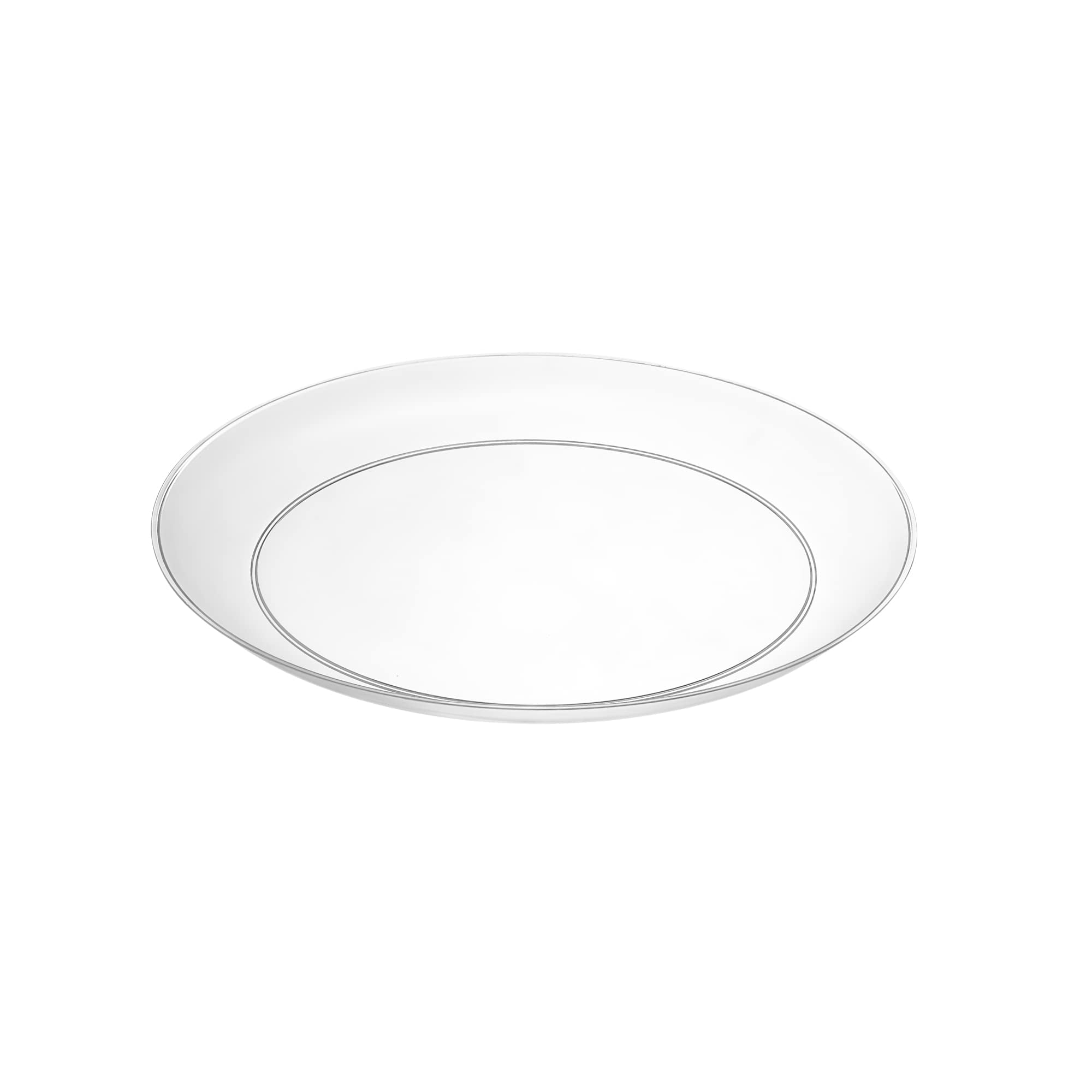 [7'' 40 Pack] 7'' inch Premium Heavy Weight Crystal Clear Classy Disposable hard Plastic Salad plates