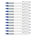 Pentel Floatune Ultra Smooth Writing Rollerball Pen, Everyday Use, Office Supplies, School Supplies, 0.8mm Bold Point, Blue Ink, BY108-C, Box of 12