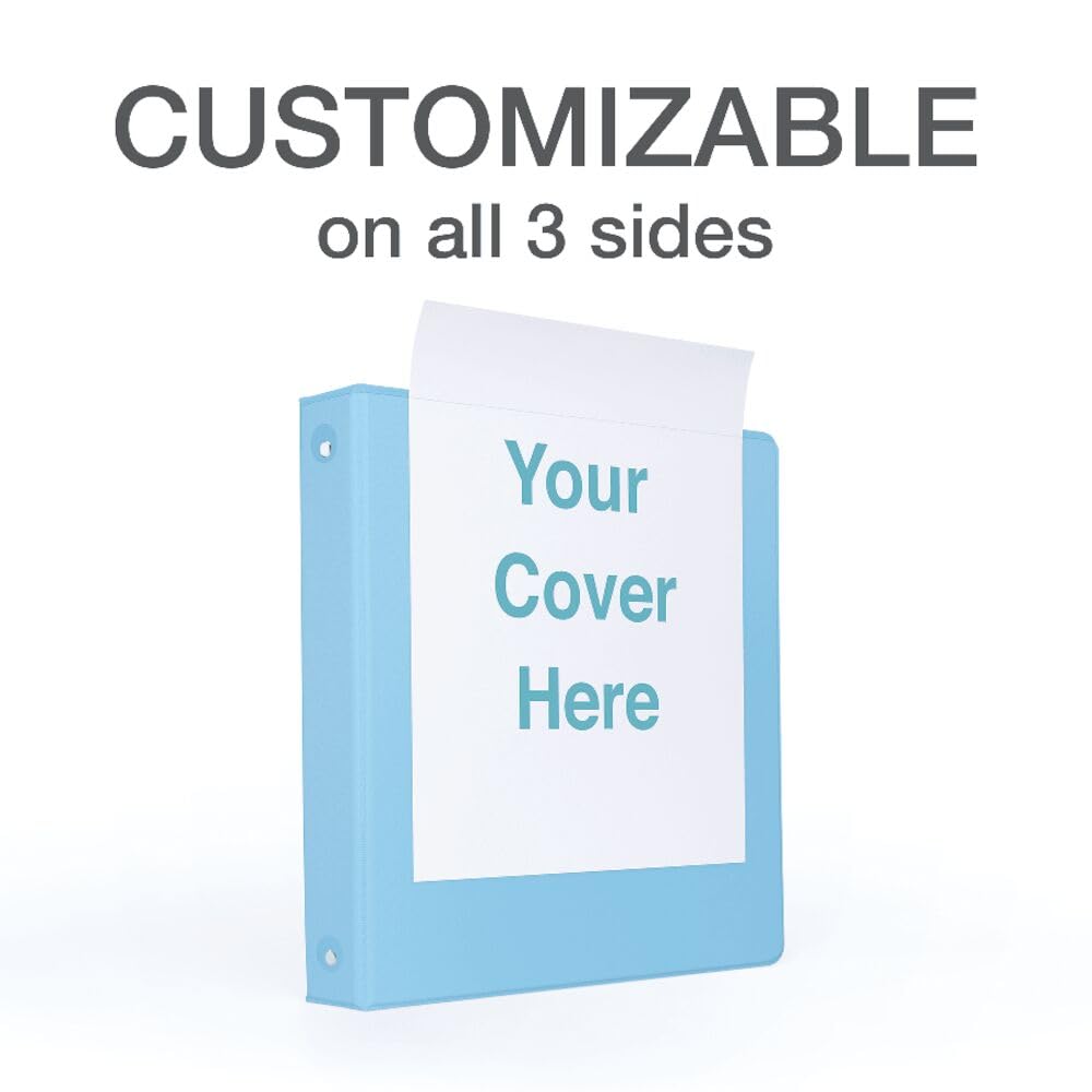 Cardinal Binders, 3-Ring, 1.5 Inch, Assorted Pastel Colors 4-Pack, Holds 350 Sheets, Customizable ClearVue Covers, Non-Stick Material, for School, Office or Home Organization