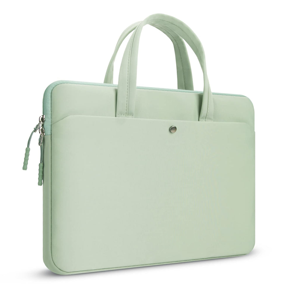MicaYoung 15.6 Inch Laptop Case Carrying Bag Sleeve Cover, Waterproof Soft Small Briefcase for 15 15.6 16 inch Acer Asus Dell HP Thinkpad Chromebook Computer Notebook, Green