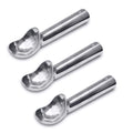 Cozihom, 3 Packs, 2 OZ Aluminum Ice Cream Scoop, Cookie Scoop, Ice Scoop Spade with Heat Conductive Handle, Non-Stick and Easy to Use, Simple One-Piece Aluminum Design Easy Release