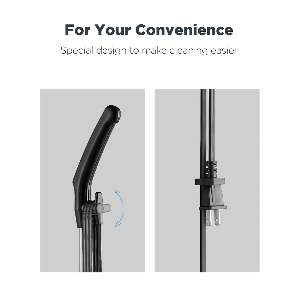 Eureka Home Lightweight Corded Stick Vacuum Cleaner, Powerful Suction Convenient Small Vacuum for Hard Floor, 3-in-1 Hand Vacuum, Blaze Black, NES212C