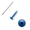 ANCHOREASE Pocket Hole Screws #8×1″, 300 PCS Exterior Pocket Screw, Coarse Thread, Square Drive, Washer Head, Blue Coated Wood Screws, 100mm Drive Bit Included