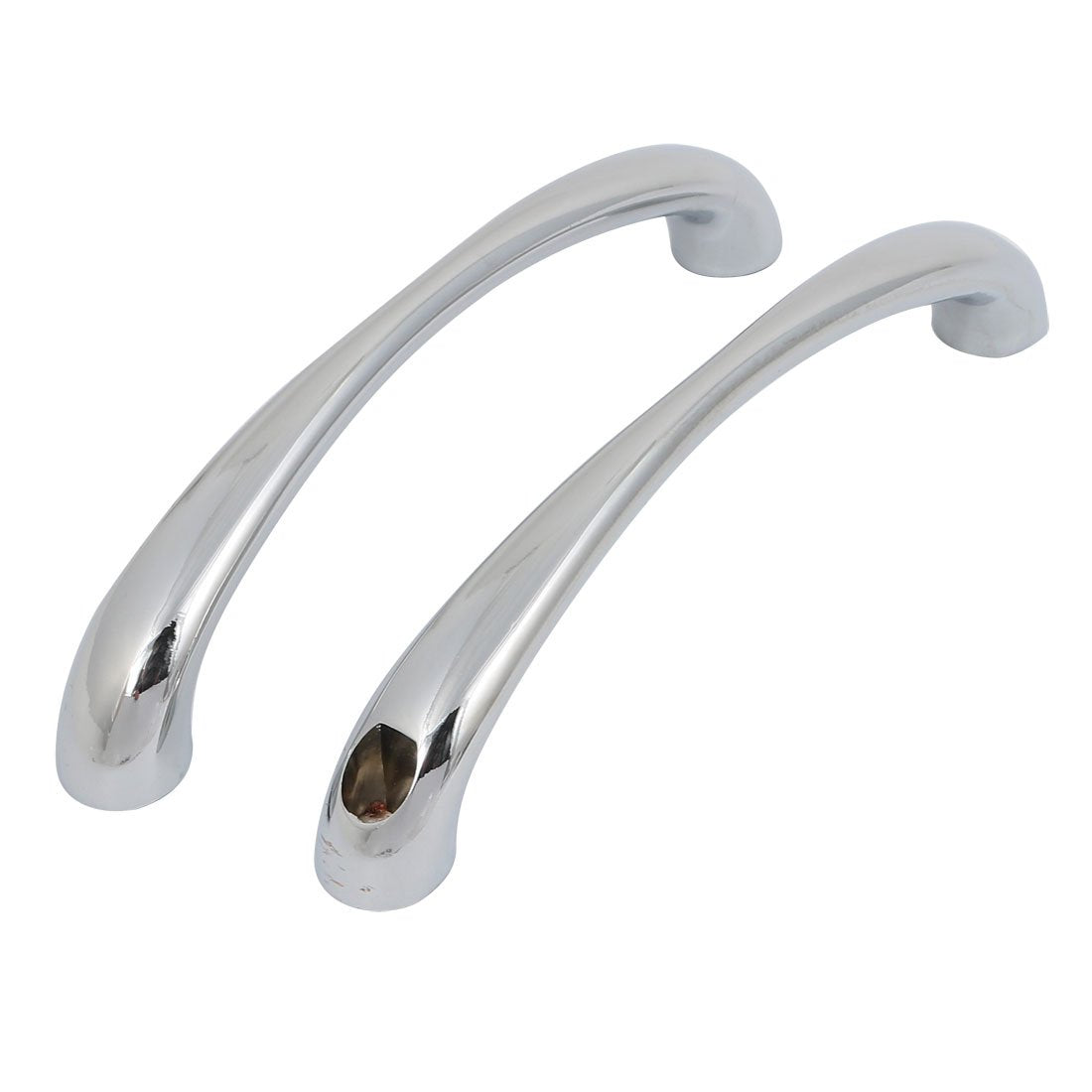 uxcell 1 Pair 145mm Hole Center Zinc Alloy Door Handle Back to Back Polished