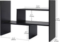 Adjustable Desktop Bookshelf Office Organizer Desk Storage Organizer Display Shelf Rack, Counter Top Bookcase