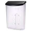 JuxYes Outdoor Literature Display Box with Black lid, Wall Mount Postcard Holder Brochure Holder, Clear Outdoor Document Holder 9.1 * 2.9 * 13.2 inches