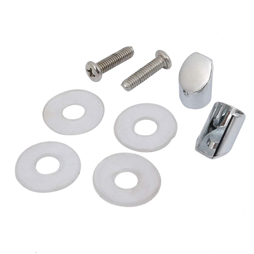 uxcell 1 Pair 145mm Hole Center Zinc Alloy Door Handle Back to Back Polished
