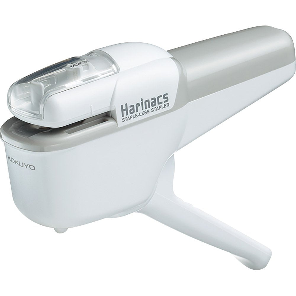 Kokuyo Stapleless Stapler, Harinacs Handheld Staple-Free, Up to 10 Sheets No Staple Binding, Portable Compact Holeless Stapler, White, Japan Import (SLN-MSH110W)