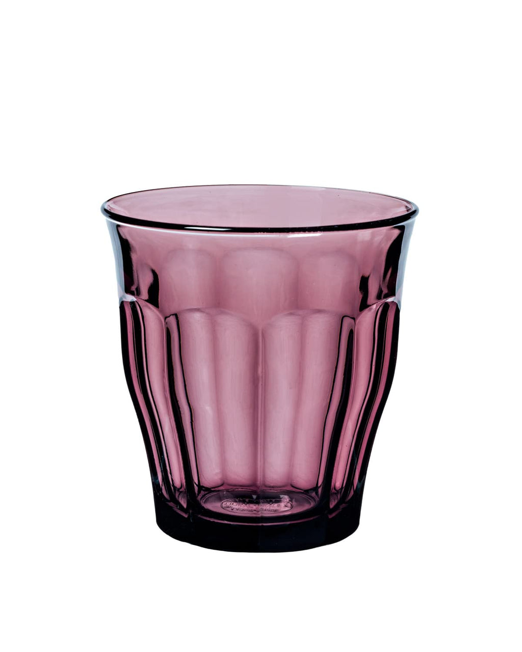 Duralex Le Picardie Collection| Water Glass, Juice and Soda and Cocktail 25 cl, 4 Colours Green Blue Purple Grey| Set of 4, Heavy Duty Glass, Dishwasher Safe, Made in France