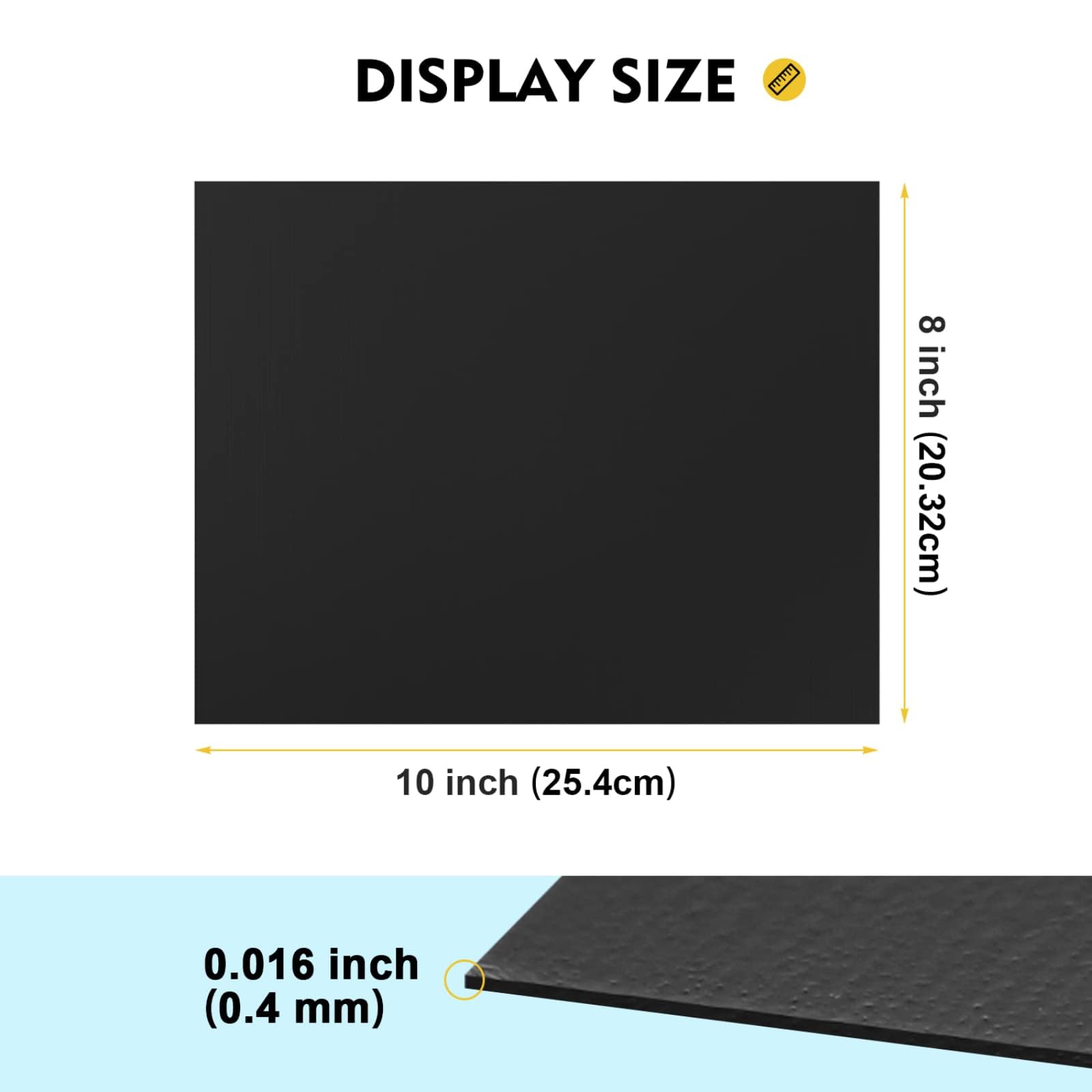 Magnet Sheets with Adhesive 8" x 10", Magicfly Pack of 15 Flexible Magnetic Sheets for Photos, Crafts and Die Storage, Easy Peel & Stick