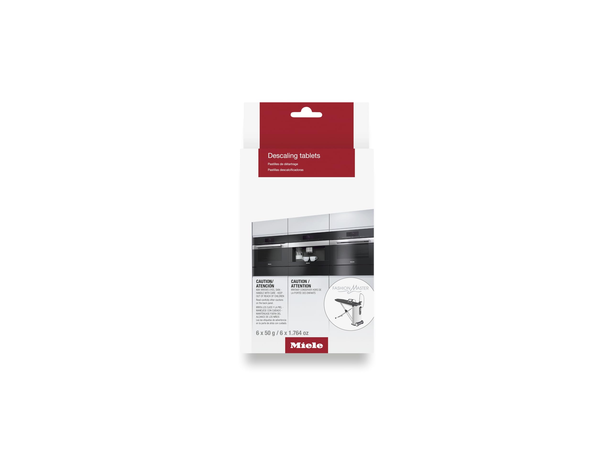 Miele Descaling Tablets for Coffee Machines, Steam Ovens, FashionMaster, Ovens and Cookers, Pack of 6 - 11201170