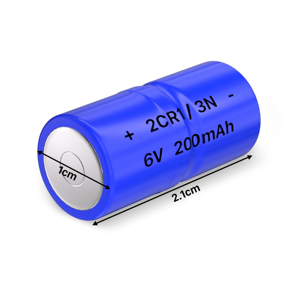2CR1/3N 6 Volt Battery, 200mAh High Capacity Lithium ion Batteries Compatible with Pet Stop, Dog Guard, Perimeter and Extreme Dog Collars, Non-Rechargeable (4-Pack)
