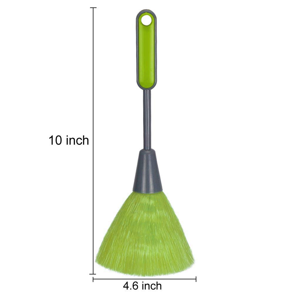PrettyDate 3 pack Fluffy Microfiber Delicate Kitchen Duster Laptop Keyboard Brush Computer Screen Cleaner Tool Mini Dusting Wand (Blue, Green, Red)