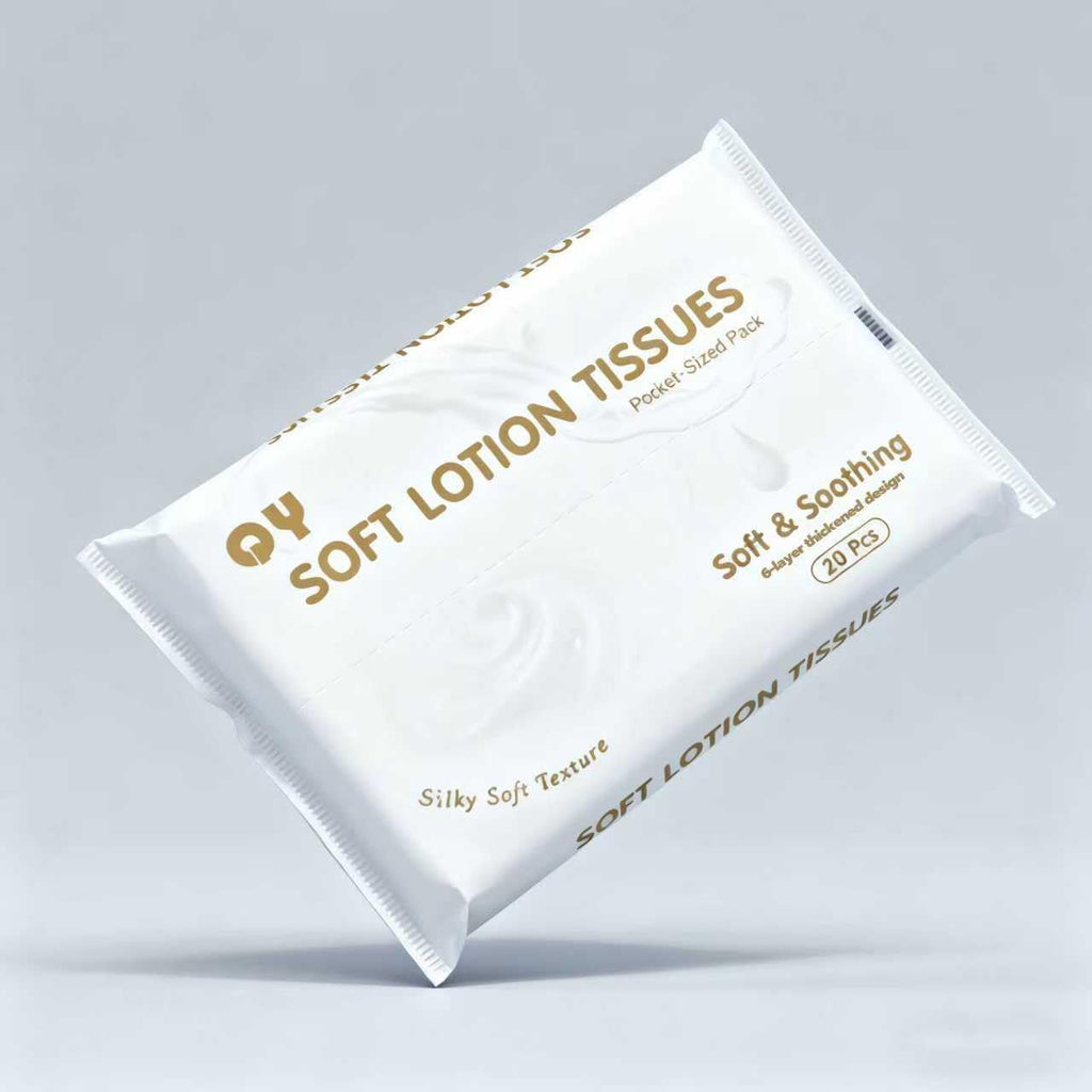 QingYa Lotion Facial Tissues, 20-Pack Ultra Soft 6-Ply Thicken,Travel Size Multipack Pocket Tissue, Hypoallergenic for Sensitive Skin and Babies, On-The-Go for Car, Purse, Office (20 Count-Pack of 20)