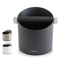 Ompellus Espresso Knock Box, Large Capacity & Non-Slip Base Coffee Knock Box, Barista Tools, Espresso Machine Accessories (Black)