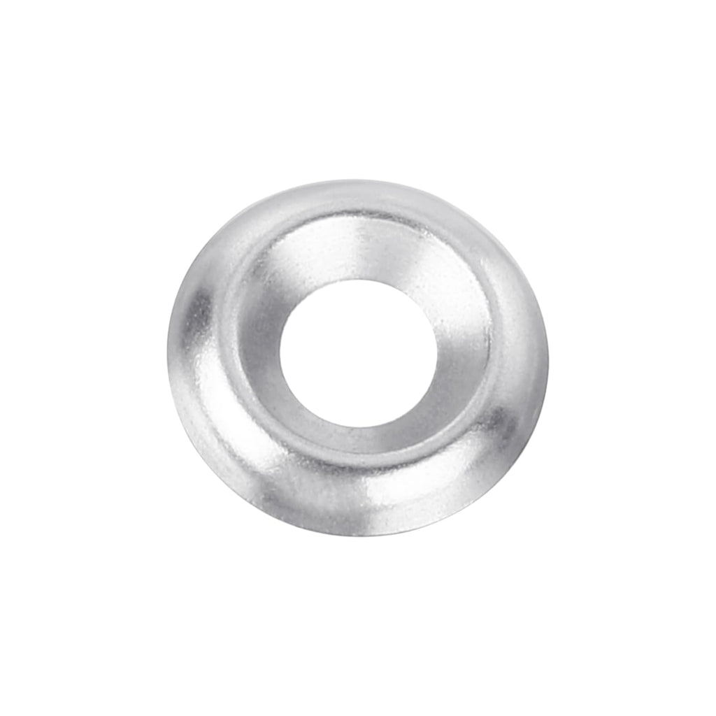 uxcell #8 304 Stainless Steel Cup Washer Countersunk, 300pcs Countersunk Finish Washers for Screw Bolt