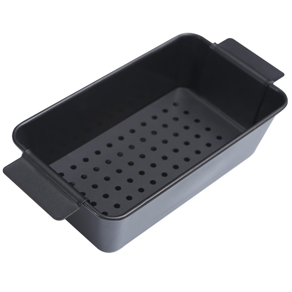 Tosnail 4-Piece Non-Stick Meatloaf Pan with Drain Bread Loaf Pan Set